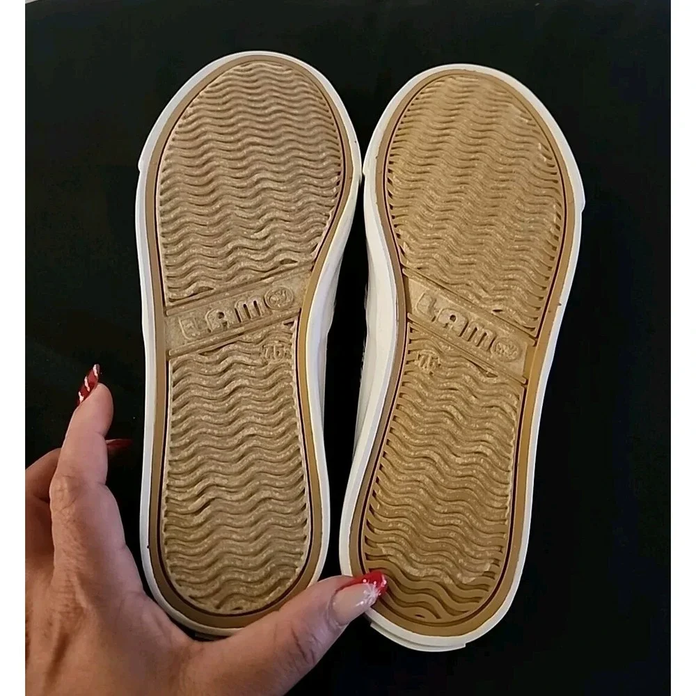 Lam Canvas Slip Ons. Memory Foam Insole - Pineapple - Size‎ 7.5 US
